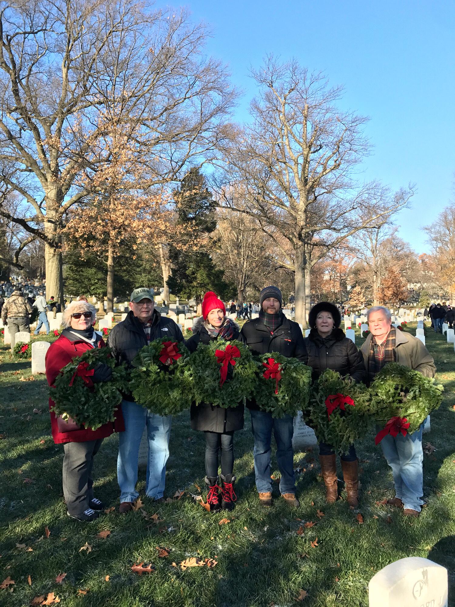 Wreaths across America with our Parents