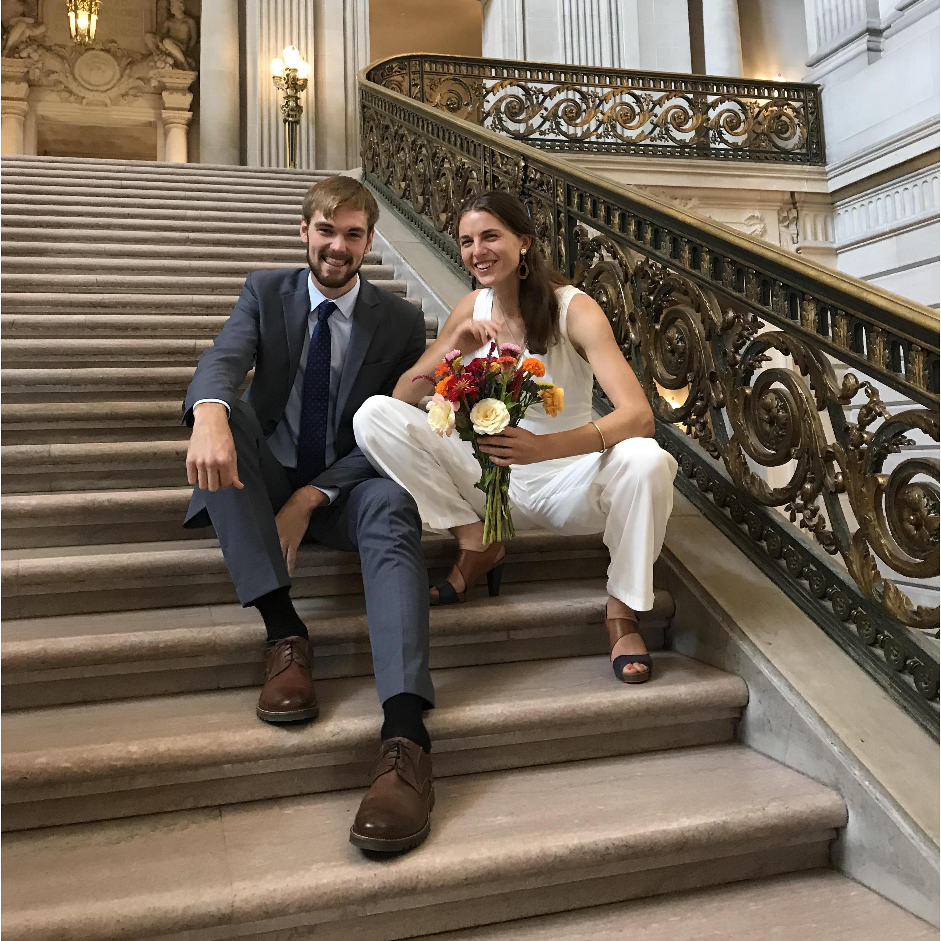 At our legal marriage (SF City Hall, July 2019)