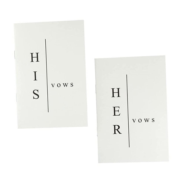 yeencheer Wedding Vow Books His and Hers - Lined Paper Vow Books for Wedding, Wedding Notebook Wedding Keepsake for Newly Couples