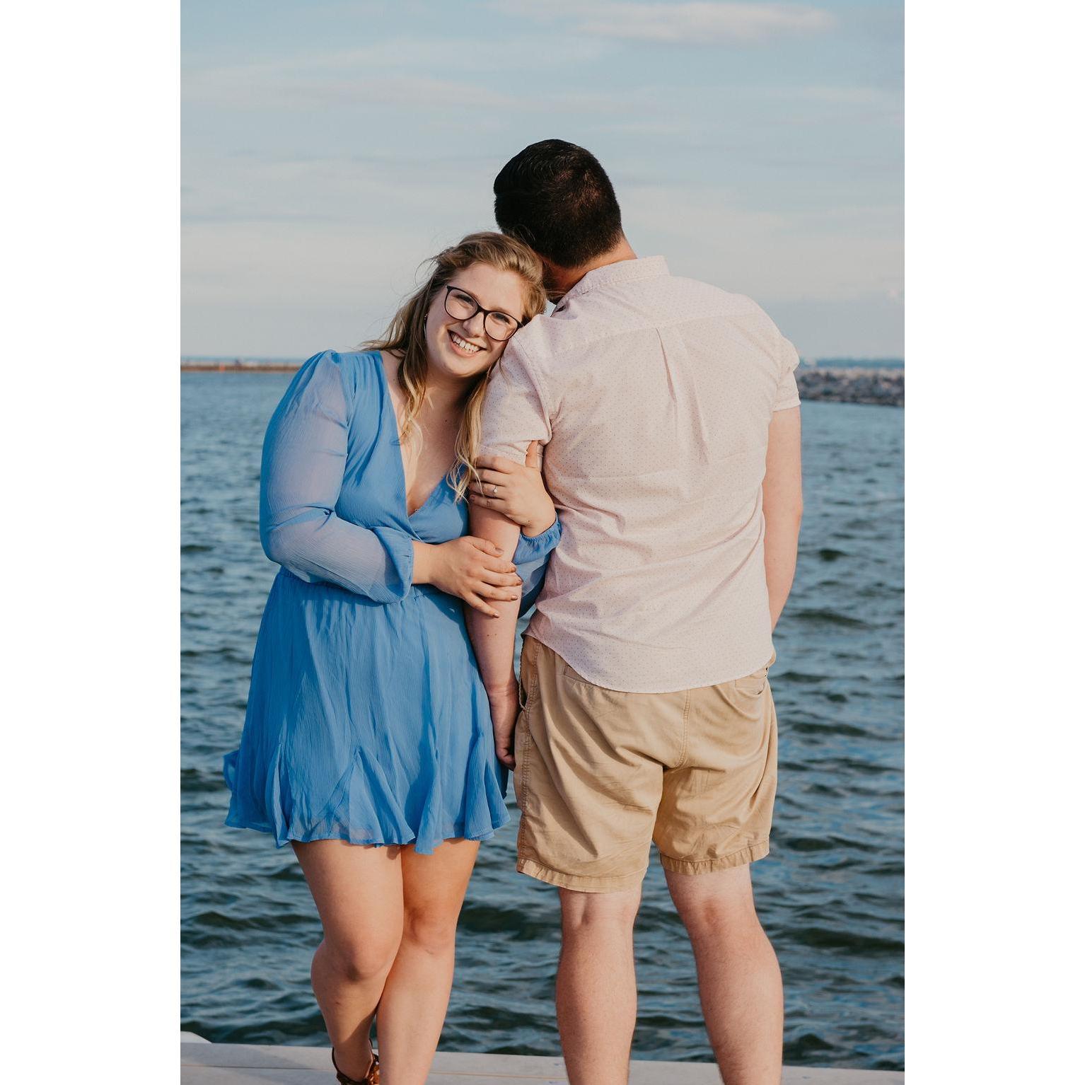 All engagement and wedding photos are taken by Liz Seonbuchner Photography.