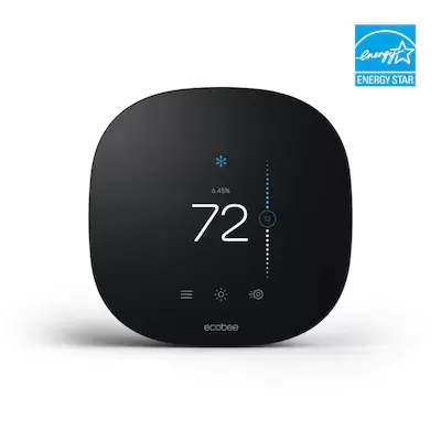 ecobee Black Smart Thermostat (Wi-Fi Compatible)