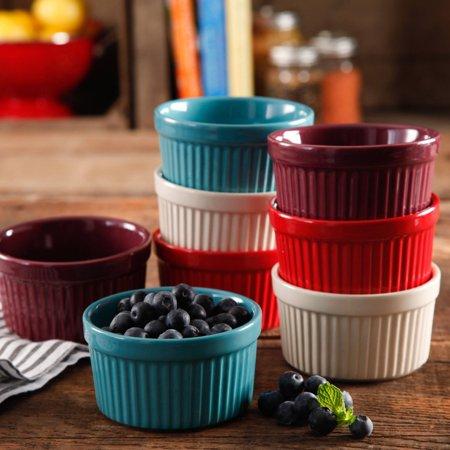 The Pioneer Woman Flea Market Solid 9 oz Ramekins, Solid Colors, Set of 8