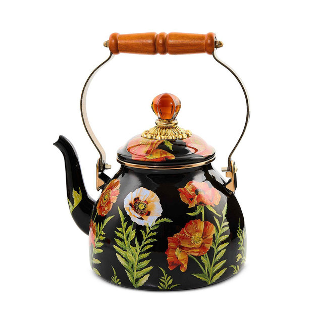MacKenzie-Childs Poppy 2 Quart Tea Kettle