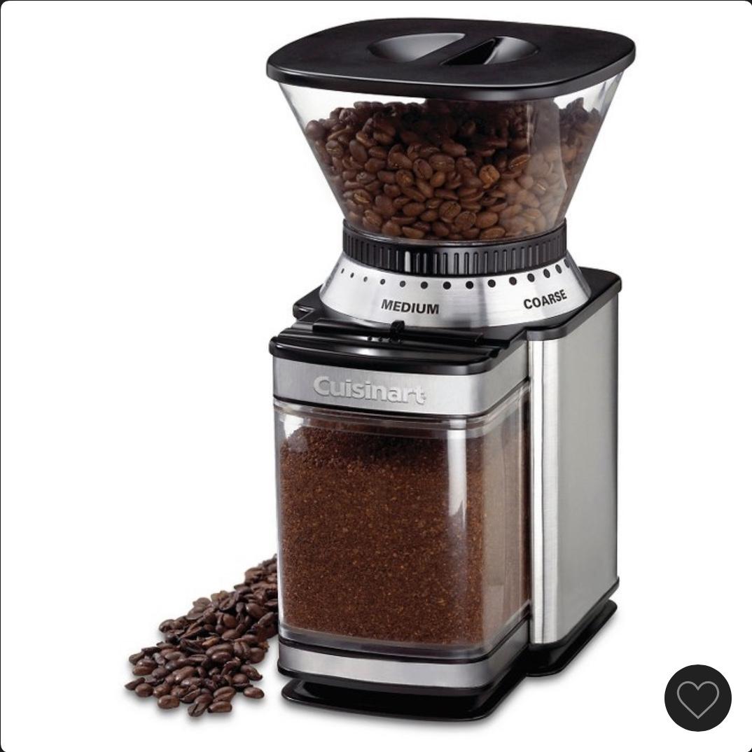 CUISINART Coffee Grinder, Electric Burr One-Touch Automatic Grinder with18-Position Grind Selector, Stainless Steel, DBM-8P1