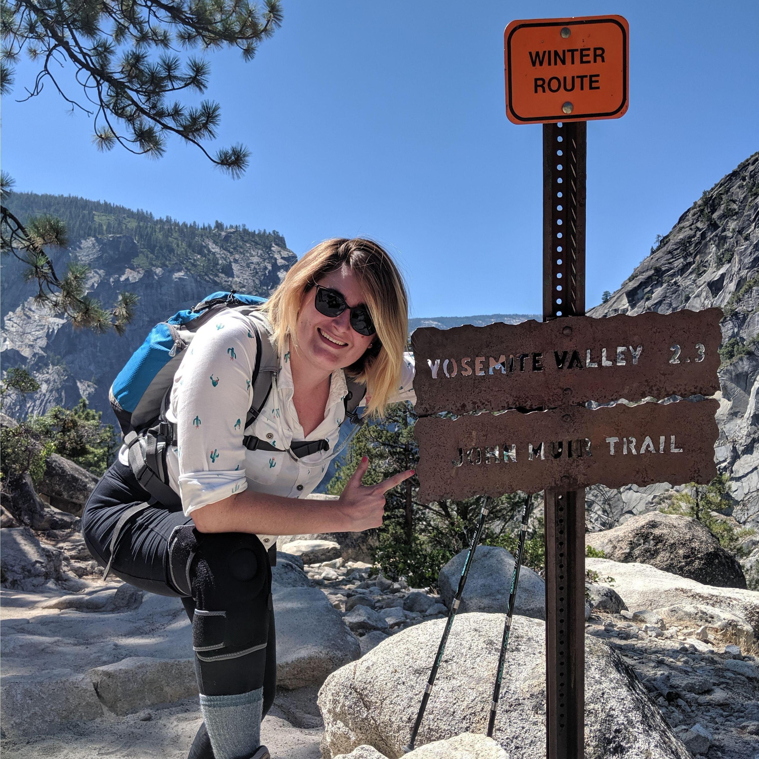 Hellish switchbacks down from Vernal Falls (2019)