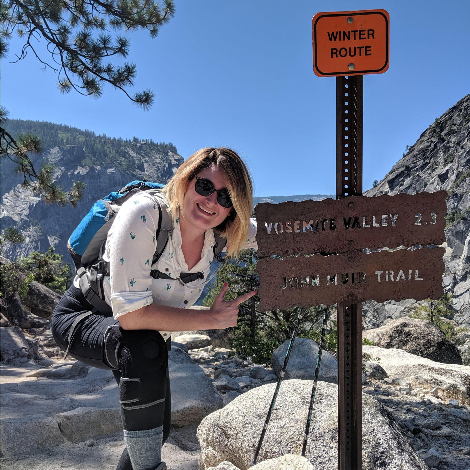 Hellish switchbacks down from Vernal Falls (2019)