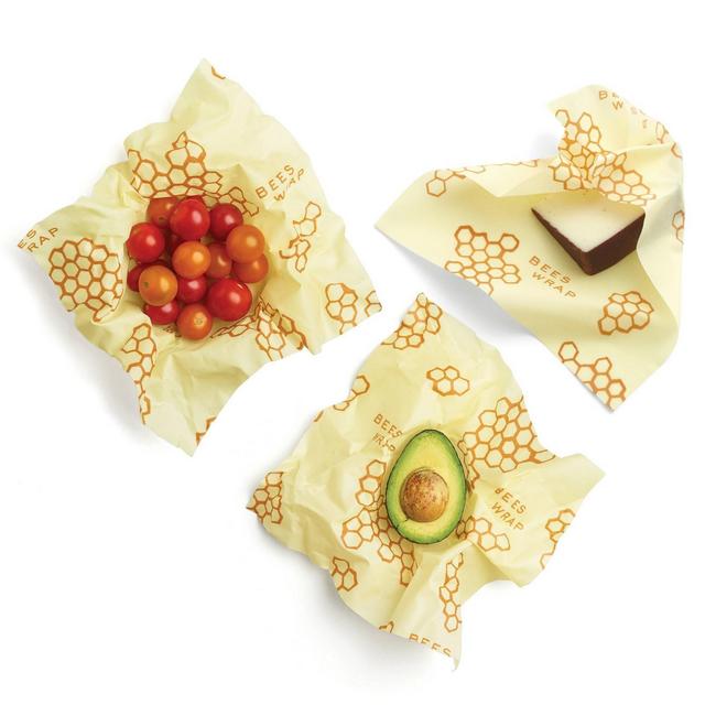 Bee's Wrap Medium 3pk Eco Friendly Reusable Food Wraps Sustainable Plastic Free Food Storage