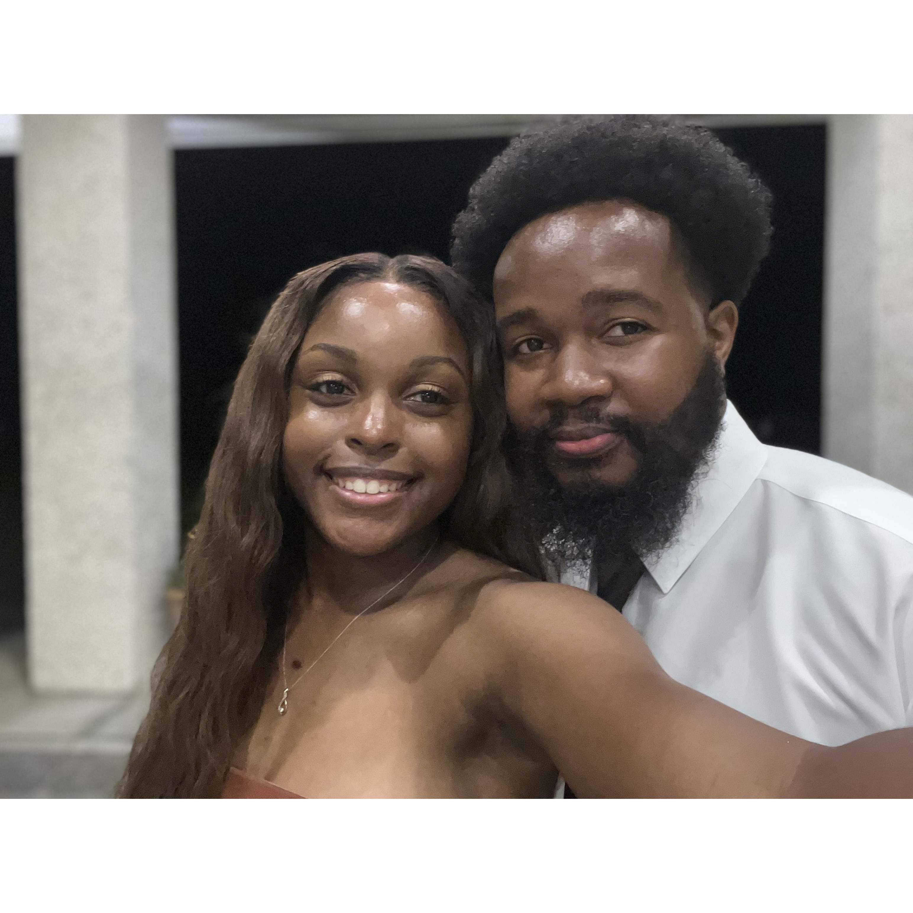 1st wedding as a newly engaged couple!