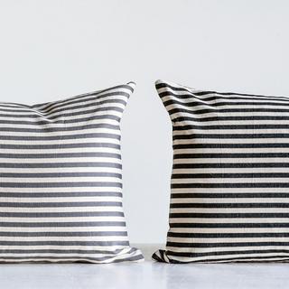 Rectangle Striped Cotton Pillow