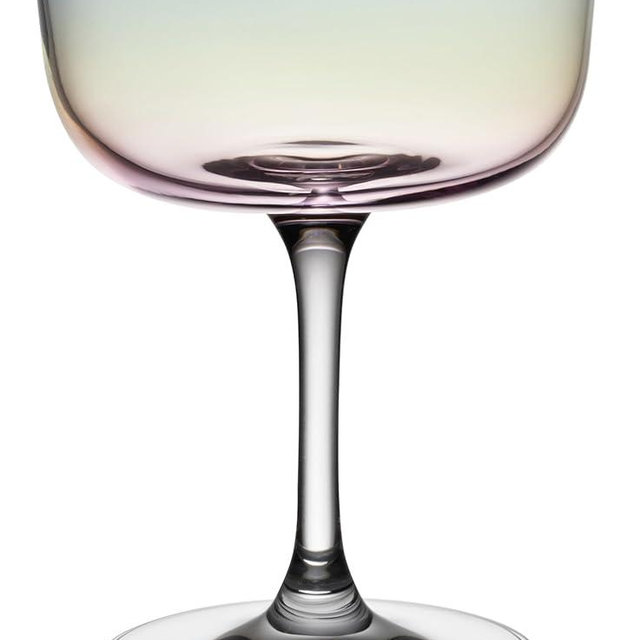 like. by Villeroy & Boch Like Pearl Champagne/Dessert Coupe, Set of 2, Crystal Glass with Pearl Coloring Effect, 4 oz