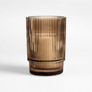 Atwell Medium Brown Hurricane 7" + Reviews | Crate & Barrel