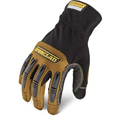 Ironclad Ranchworx Work Gloves RWG2, Premier Leather Work Glove, Performance Fit, Durable, Machine Washable, Sized S, M, L, XL, XXL, XXXL (1 Pair)