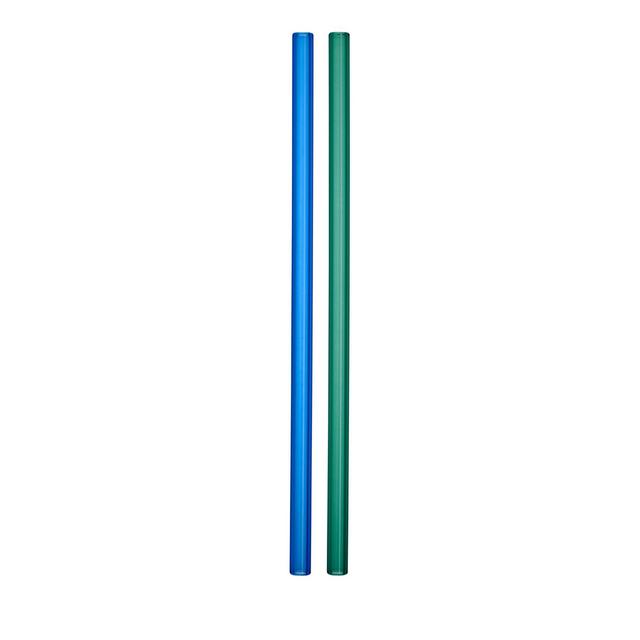 Kosta Boda Sipsavor Glass Straws, Set of 2