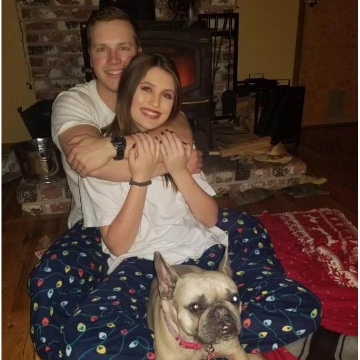 Christmas Eve 2019, I finally got Trevor on board with matching Christmas eve PJs. Definitely one of my favorite holiday traditions, but Trevor doesn't necessarily agree with me haha!