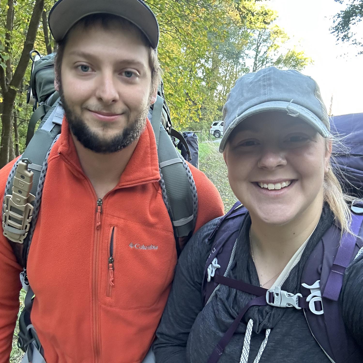 Our first backpacking trip on Brent’s trail ⛺️