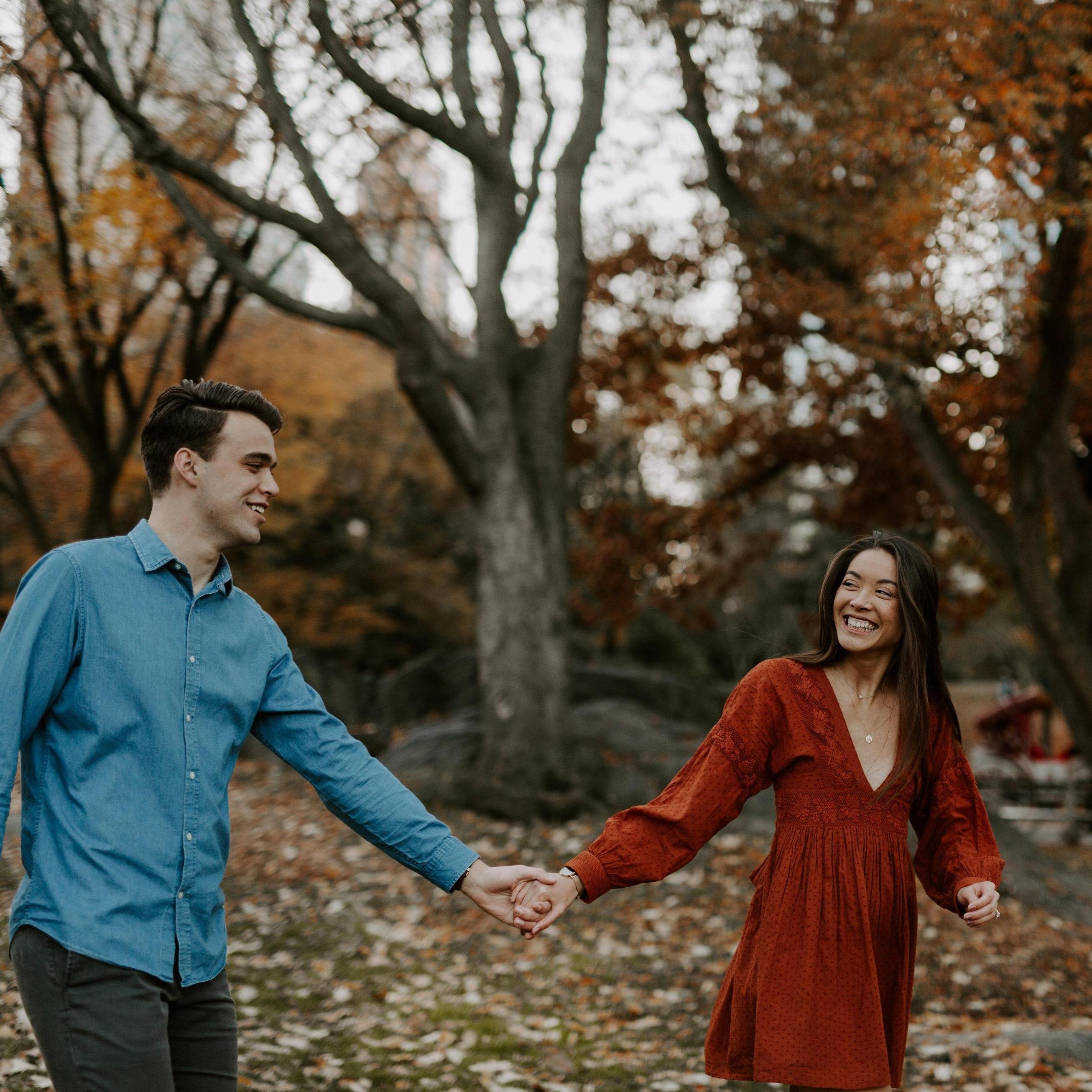 Engagement shoot in Central Park