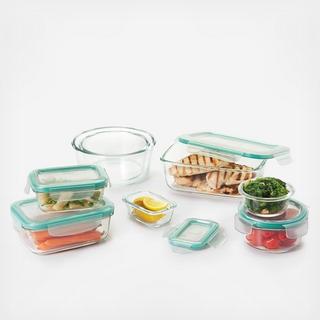 Good Grips 16-Piece Smart Seal Leakproof Glass Food Storage Container Set