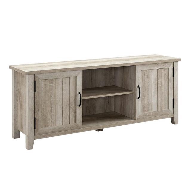 Modern Farmhouse TV Stand for TVs up to 65" White Oak - Saracina Home