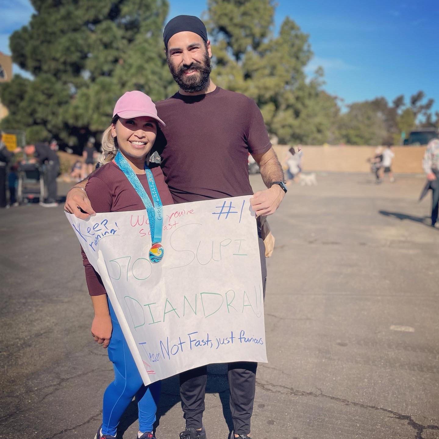 Diandra's first half marathon in Carlsbad, California
January 2022