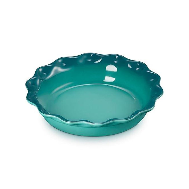 Le Creuset Stoneware 9" Heritage Pie Dish, Riviera