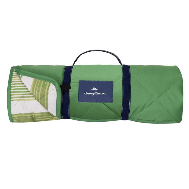 Tommy Bahama Outdoor Waterproof Picnic Blanket - Lightweight Portable Design with Carry Strap - Perfect for The Beach, Park, Camping, Concerts and More, 50" x 70"