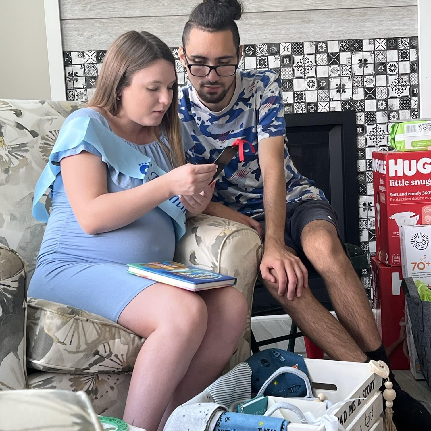 Our baby shower with our sweet baby boy!