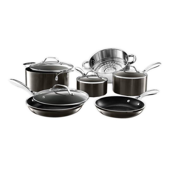 Gotham™ Steel Diamond Platinum Nonstick Cast Aluminum 10-Piece Cookware Set