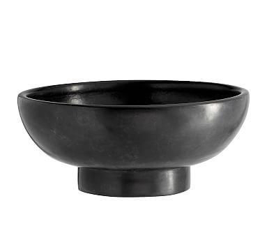 Orion Handcrafted Terra Cotta Bowl, Black
