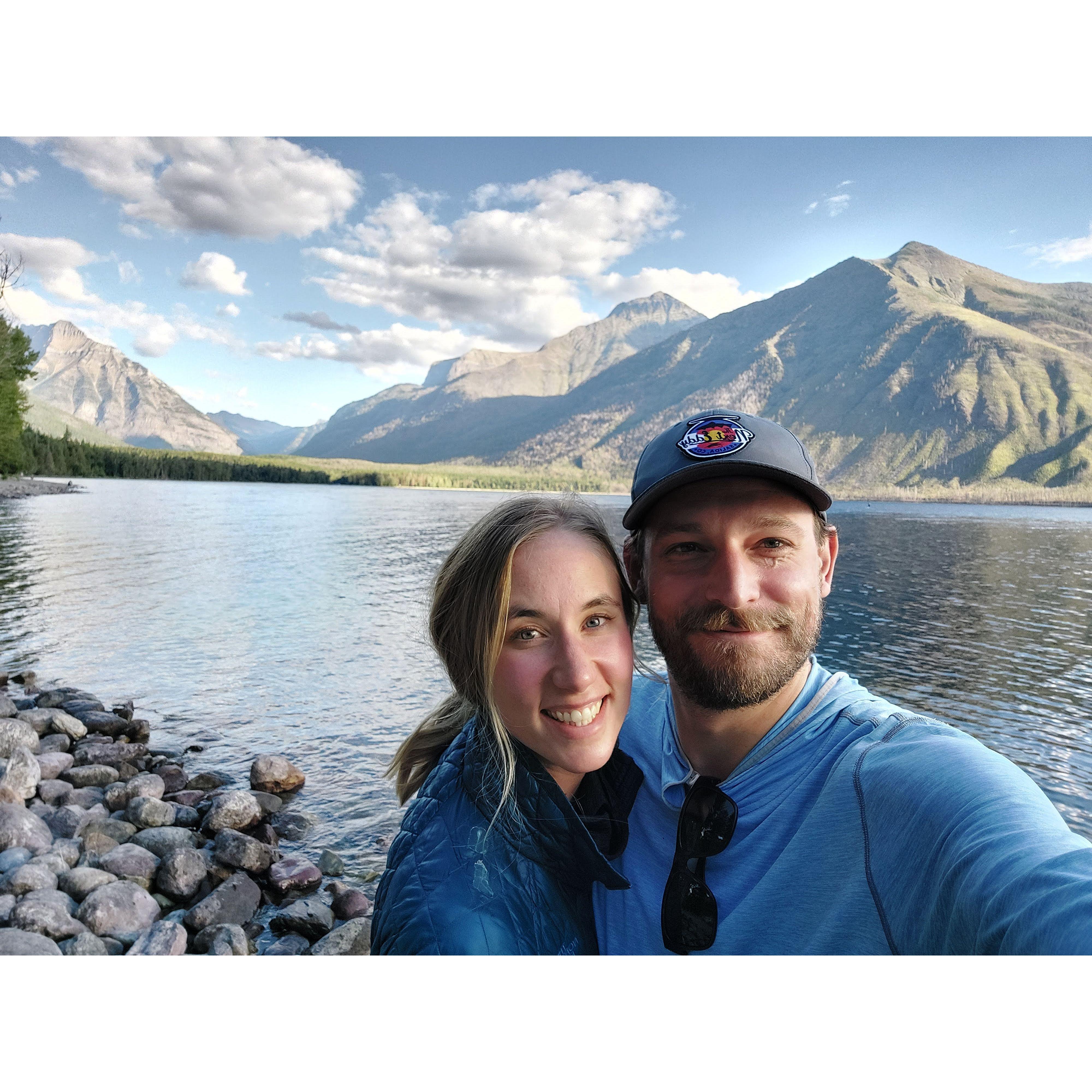 Kenzie finally showing Luke her favorite national park, Glacier!