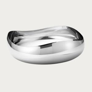 Cobra serving bowl, large in stainless steel