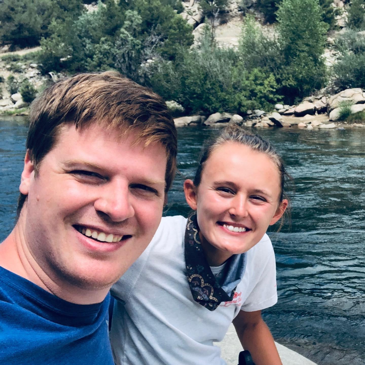 Picnic Lunch by the Arkansas River in Buena Vista, CO.
