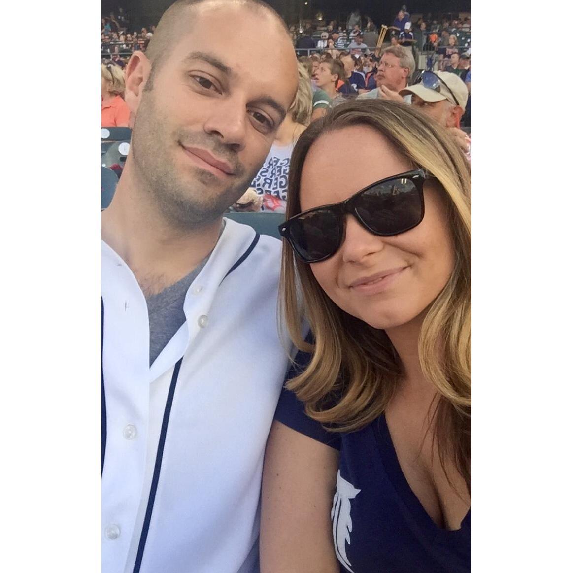 First actual Tigers game together (first time ever was at the beer garden for his 29th)