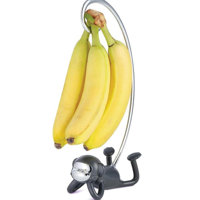 Pund'it Monkey Banana Holder, Countertop Banana Stand Hanger, Prevents Bruises and Keeps Bananas Ripe