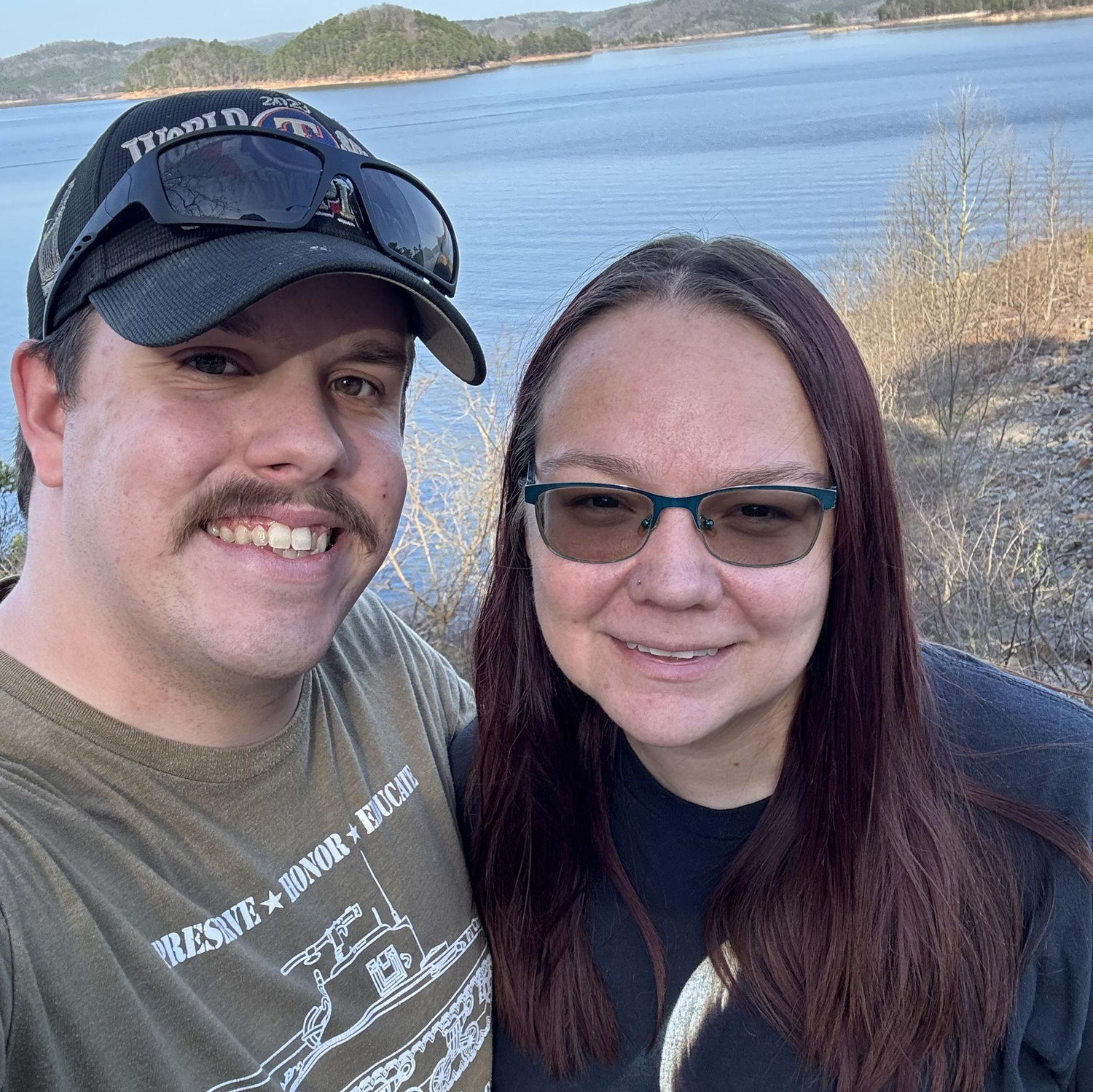 Our third anniversary started with a trip to Beavers Bend State Park and horseback riding together. March 7, 2025.