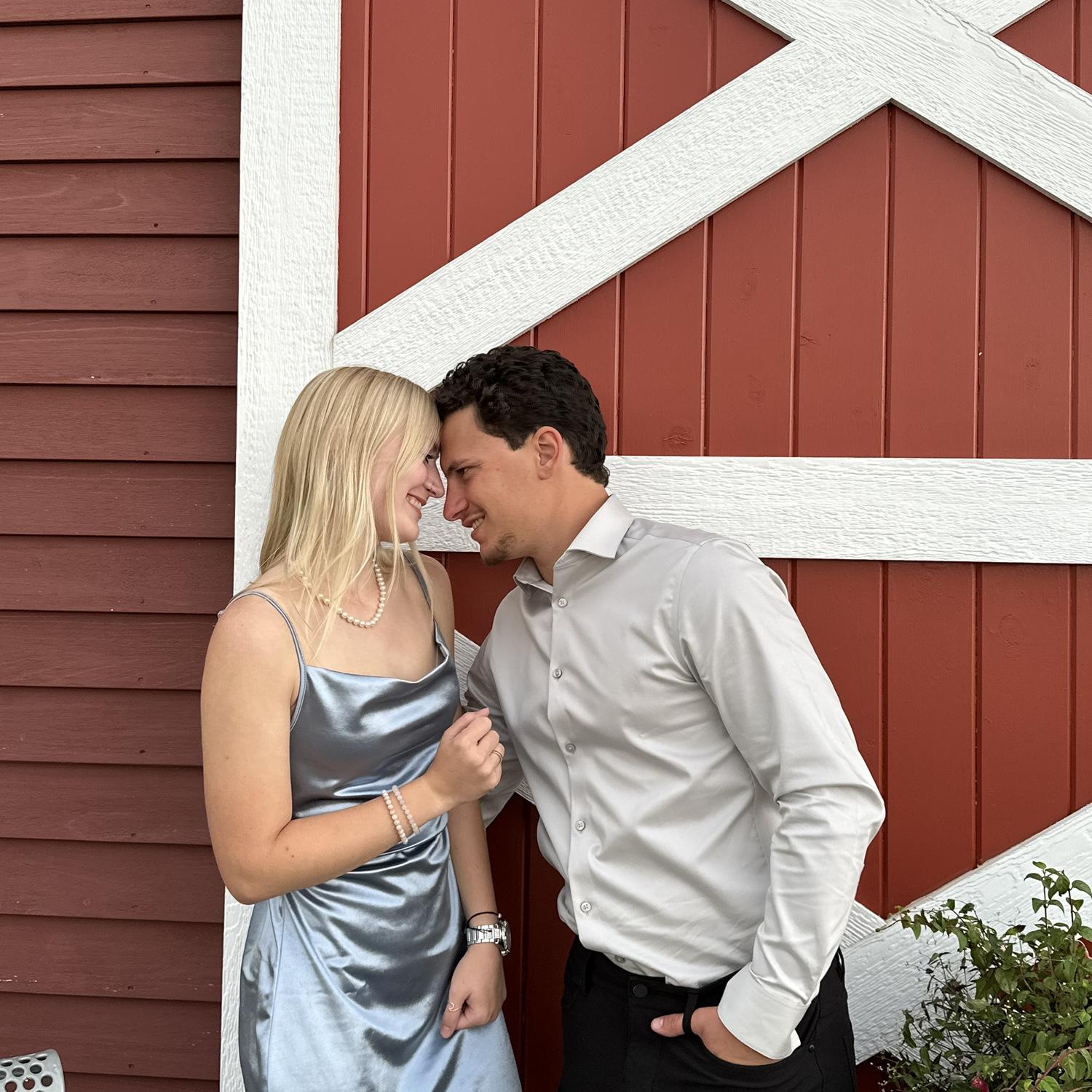 Our first wedding together