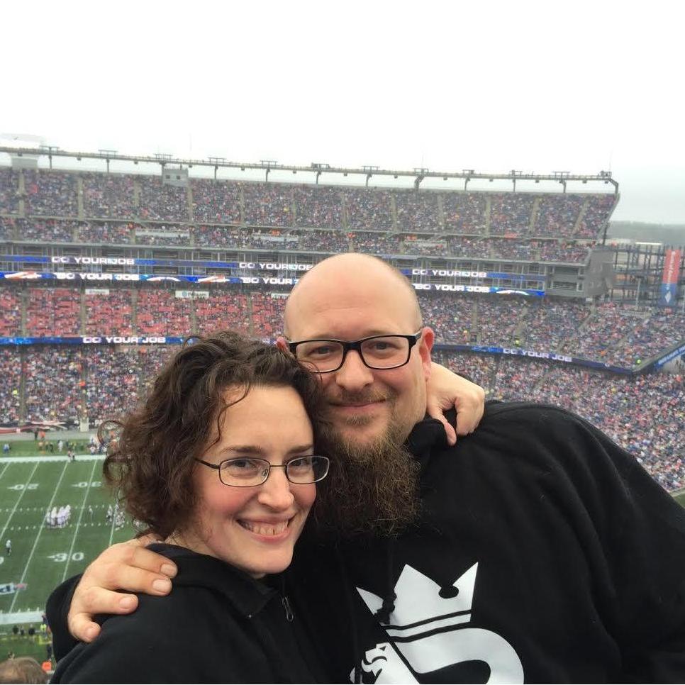 At the Patriots vs. the Bills. Fraser spent this entire game heckling Danny Amendola. It was amazing.