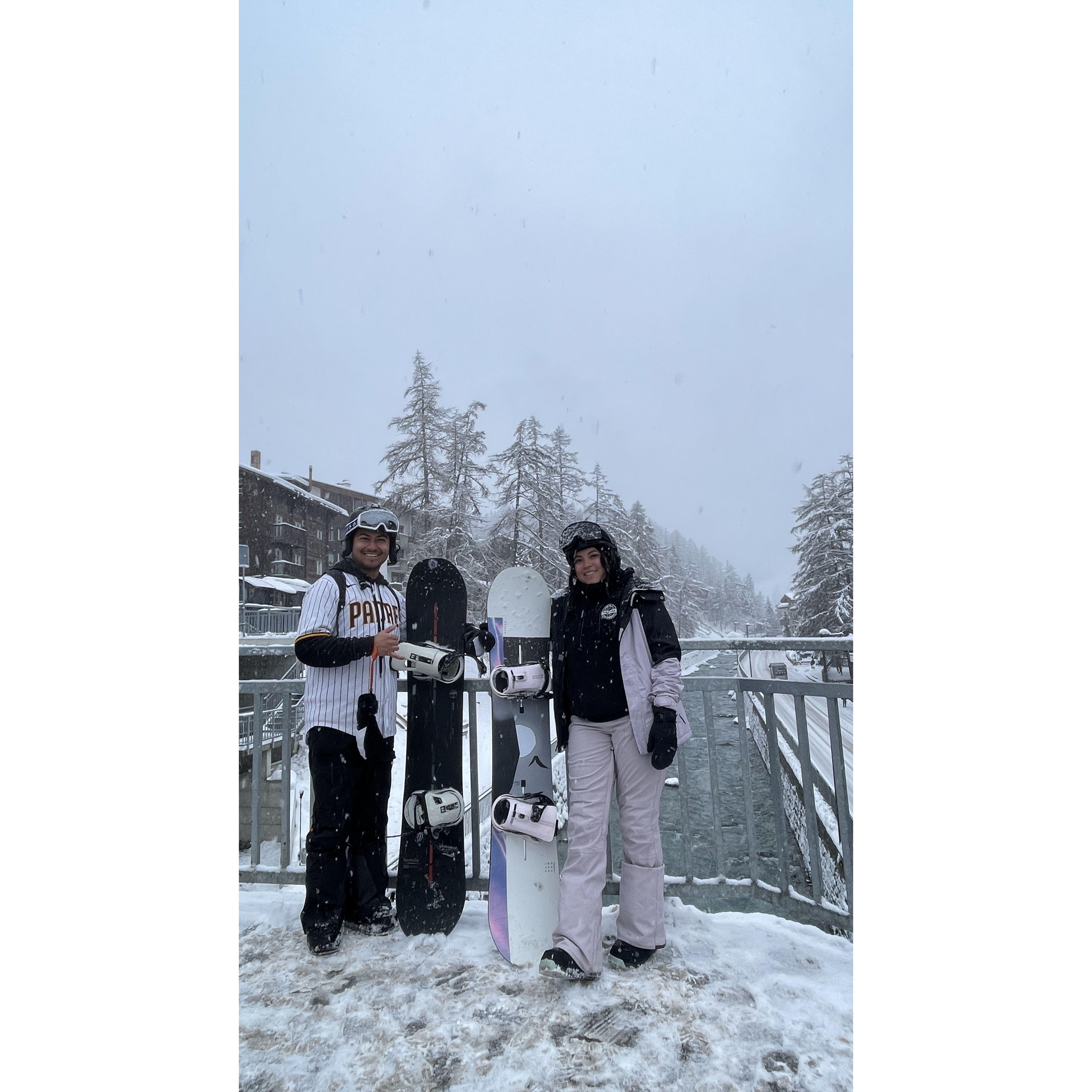Snowboarding in Switzerland 2023