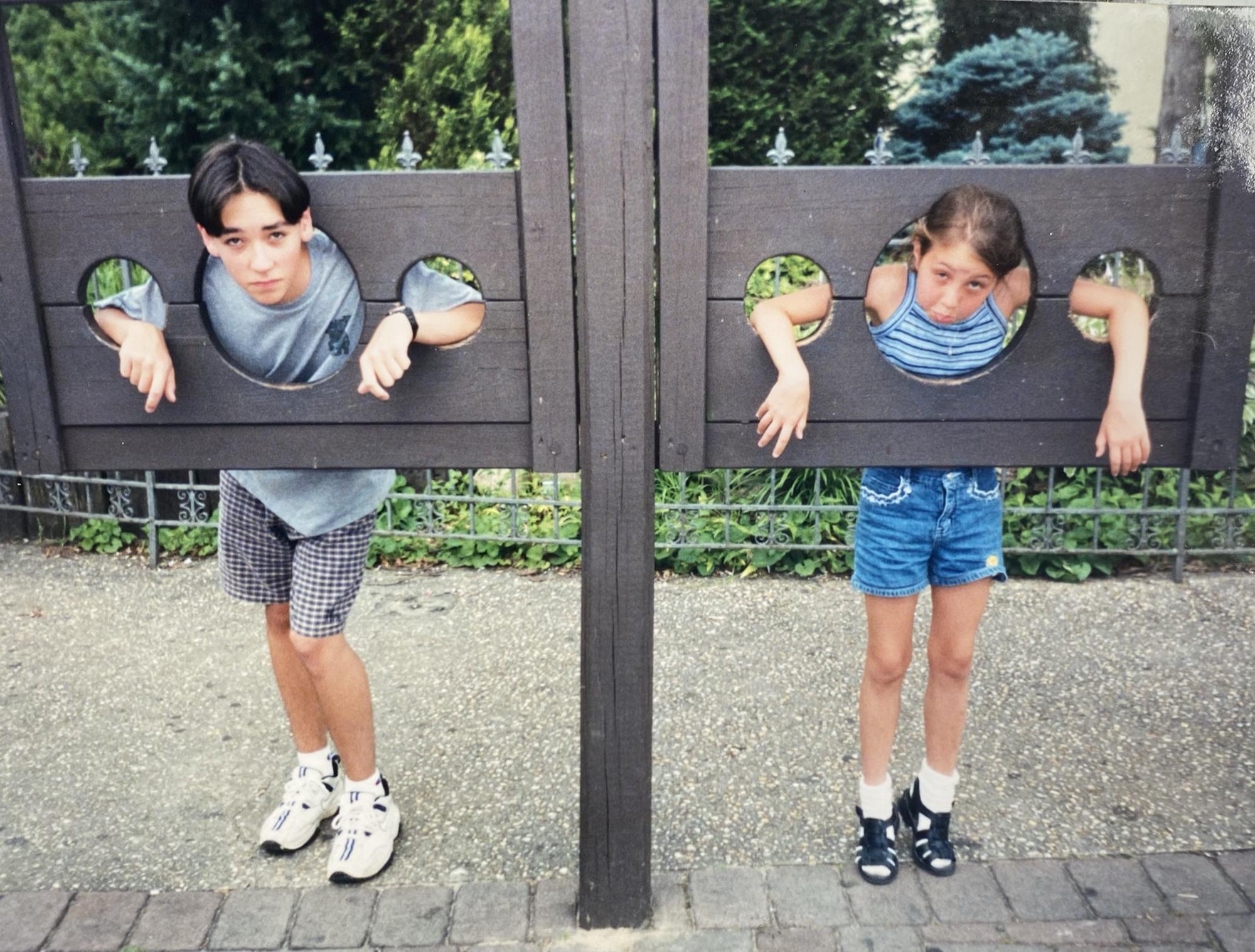 Alyssa and her cousin Josh at Six Flags