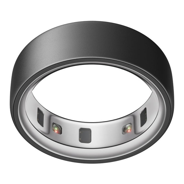 Oura Ring 4 - Stealth - Size 12 - Smart Ring - Unique Sizing, Not Standard US Ring Sizes - Size First - Sleep Tracking Wearable - Heart Rate - Fitness Tracker - Up to 8 Days of Battery Life