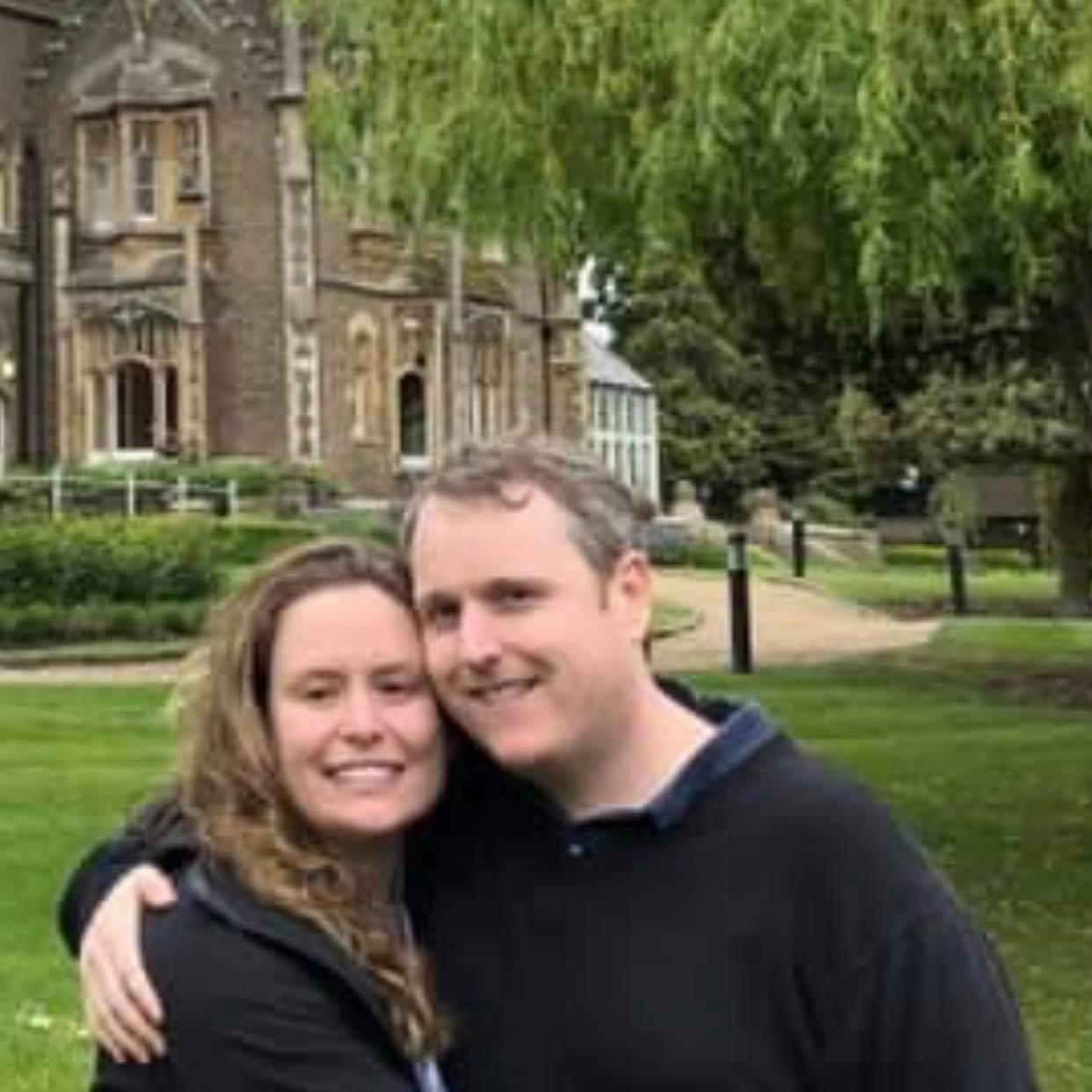 Our first trip abroad together was to the UK in May of 2019. Fun fact, the manor pictured behind us was the inspiration for The Rocky Horror Picture Show.