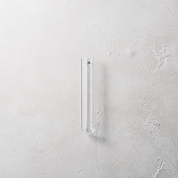 Beaker Glass Tube 8" Wall Vase