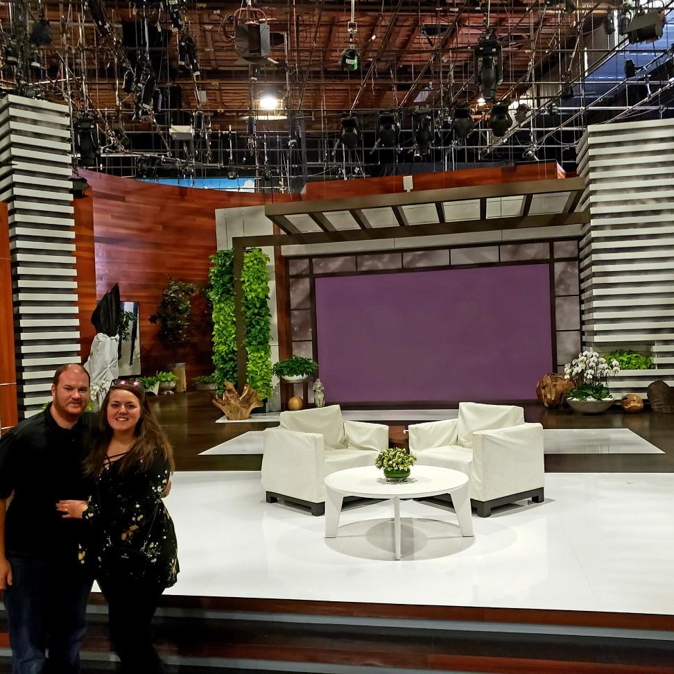 On the set of Ellen!