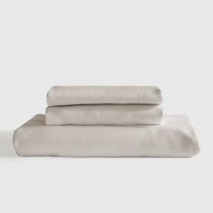 Classic Organic Percale Fitted Sheet Set in Sand