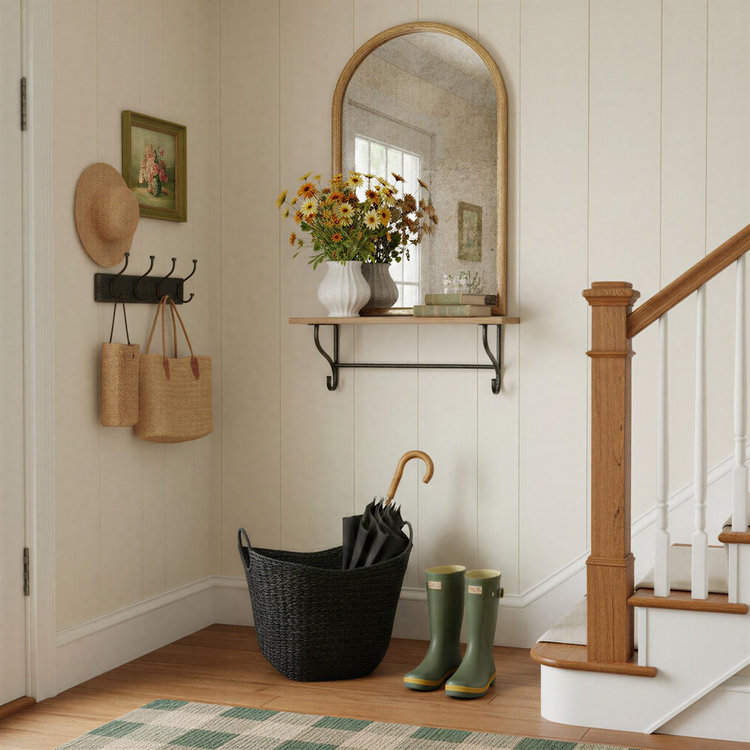 Household Essentials, Paper Rope Basket with Handle | Zola