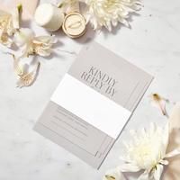White Wedding Belly Band - Solid White