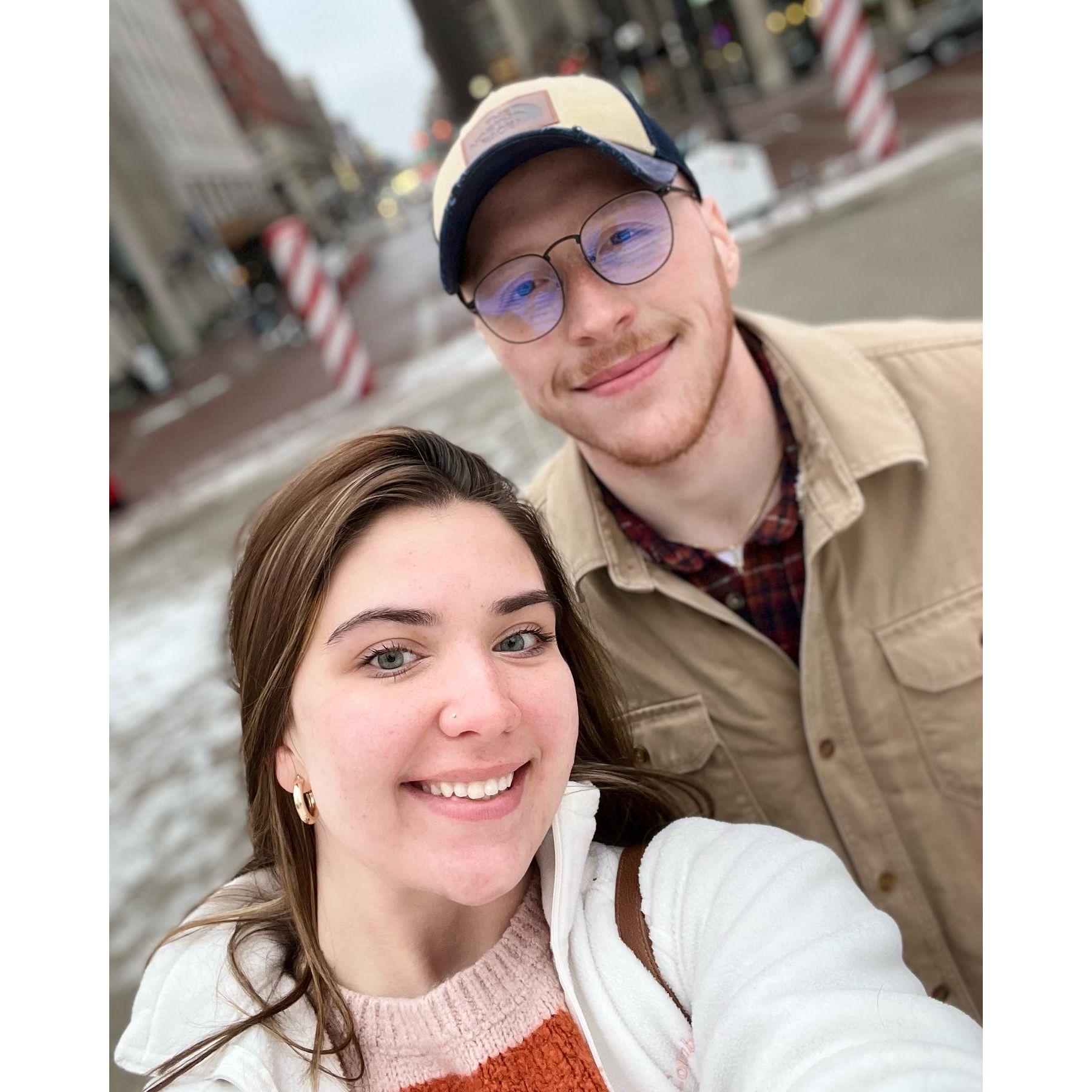 Our First Christmas together in Indianapolis