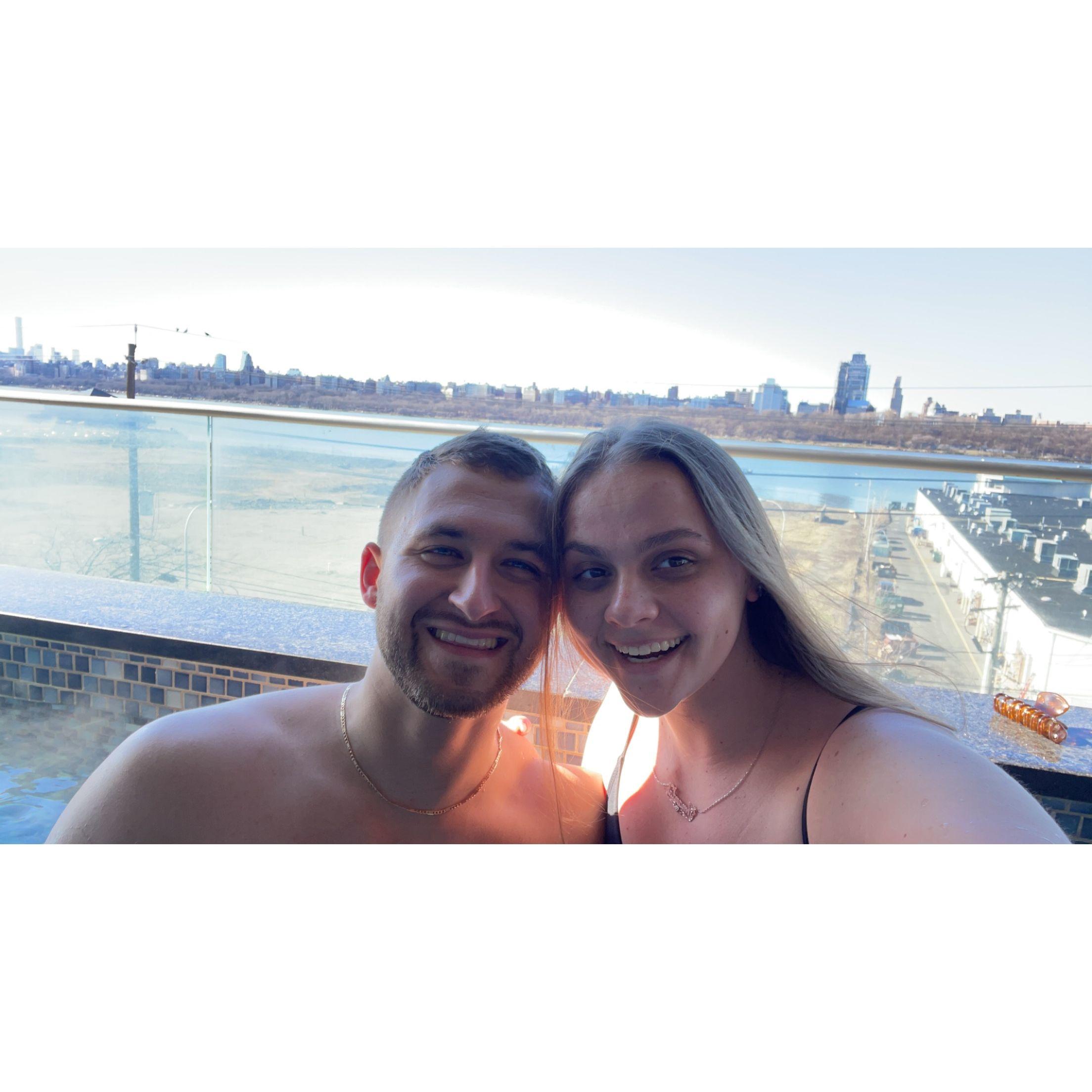 Our first Valentine's Day at the spa