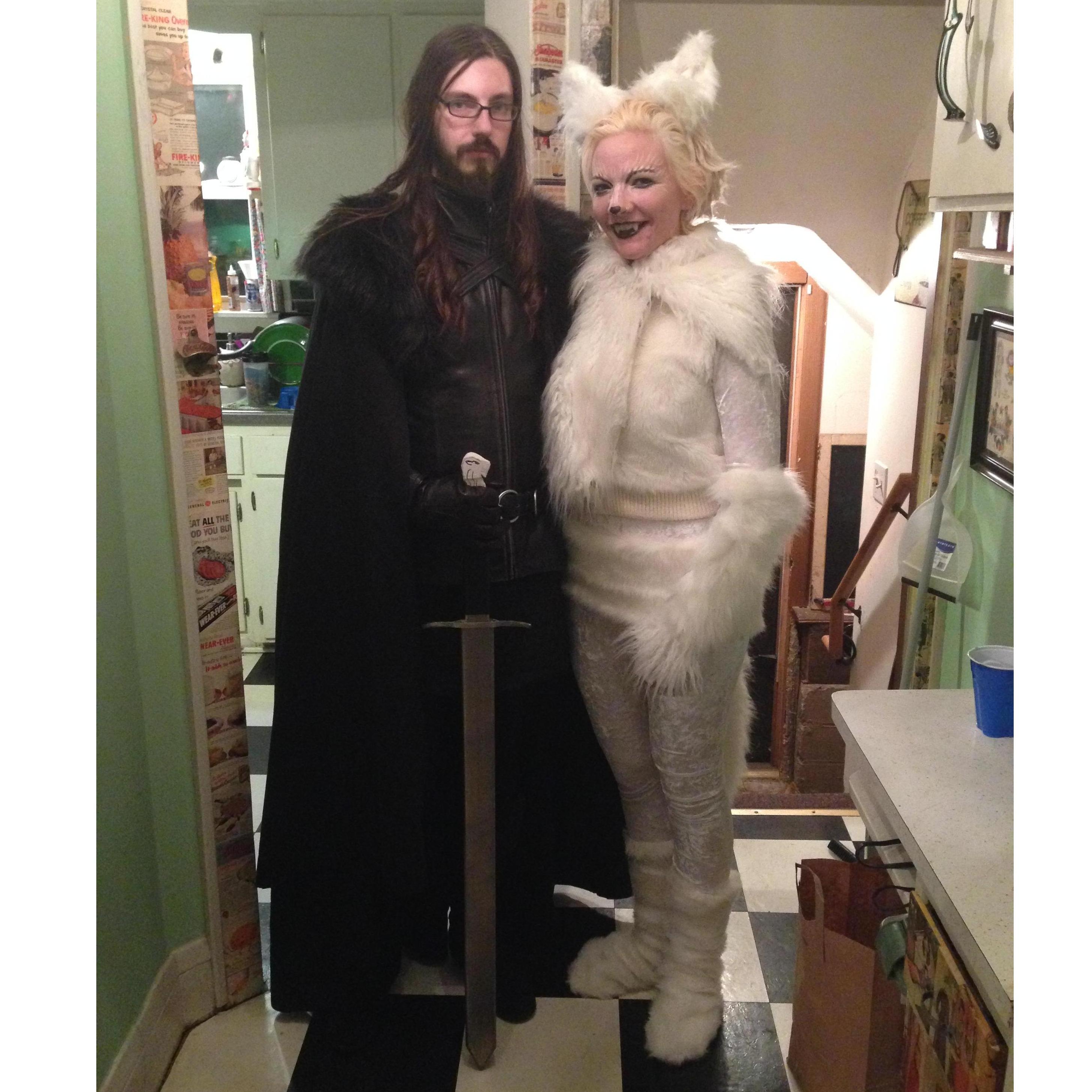 Jon Snow and Ghost