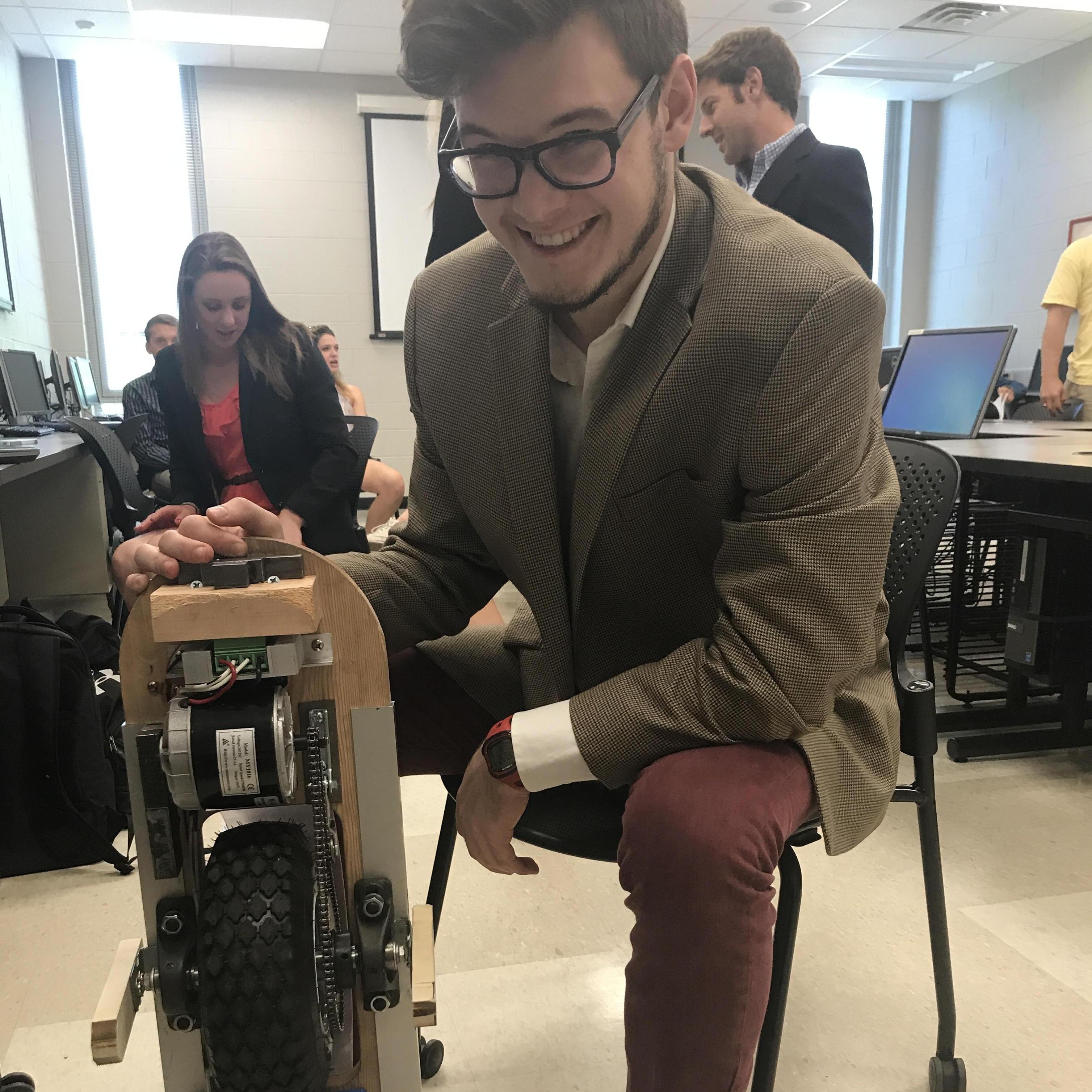 A handsome man and his capstone final project, 2017