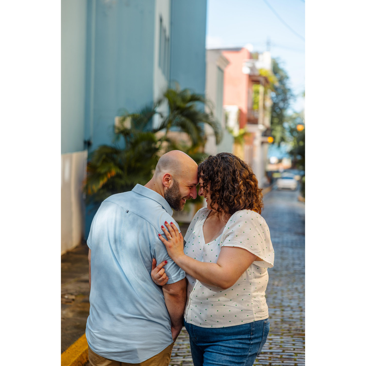 Celebrating Dave's 40th and our engagement in Old San Juan, Puerto Rico!